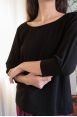 T-Shirt manches 3/4 Akshyata Noir