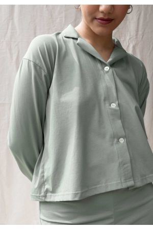 Chemise manches longues Mérope Sauge