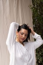 Chemise manches longues Mérope Neige flammé