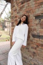 Chemise manches longues Mérope Neige flammé