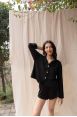 Chemise manches longues Mérope Noir