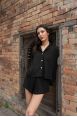 Chemise manches longues Mérope Noir