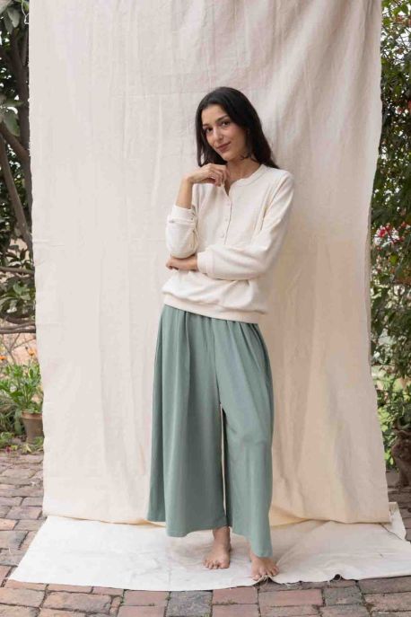 Pantalon Booh 7/8 Sauge