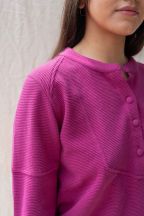 Sweat Isaia Pivoine Côtelé