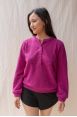 Sweat Isaia Pivoine Côtelé