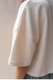 T-Shirt Louise Ivoire côtelé