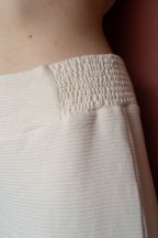 Pantalon AYAMA IVOIRE CÔTELÉ