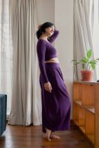 Pantalon Héva Aubergine