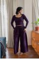 Pantalon Héva Aubergine