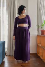 Pantalon Héva Aubergine