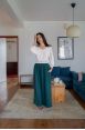 Pantalon Héva Emerald côtelé