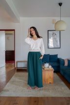 Pantalon Héva Emerald côtelé