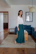 Pantalon Héva Emerald côtelé
