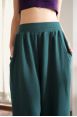 Pantalon Héva Emerald côtelé