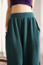 Pantalon Héva Emerald côtelé