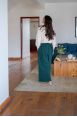 Pantalon Héva Emerald côtelé