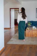 Pantalon Héva Emerald côtelé