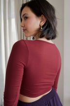 Crop-top manches longues Joya Henné