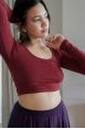 Crop-top manches longues Joya Henné