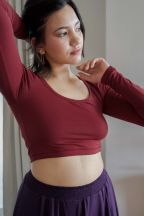 Crop-top manches longues Joya Henné