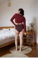 Crop-top manches longues Joya Henné