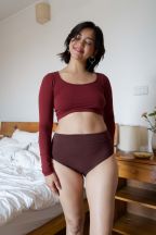 Crop-top manches longues Joya Henné