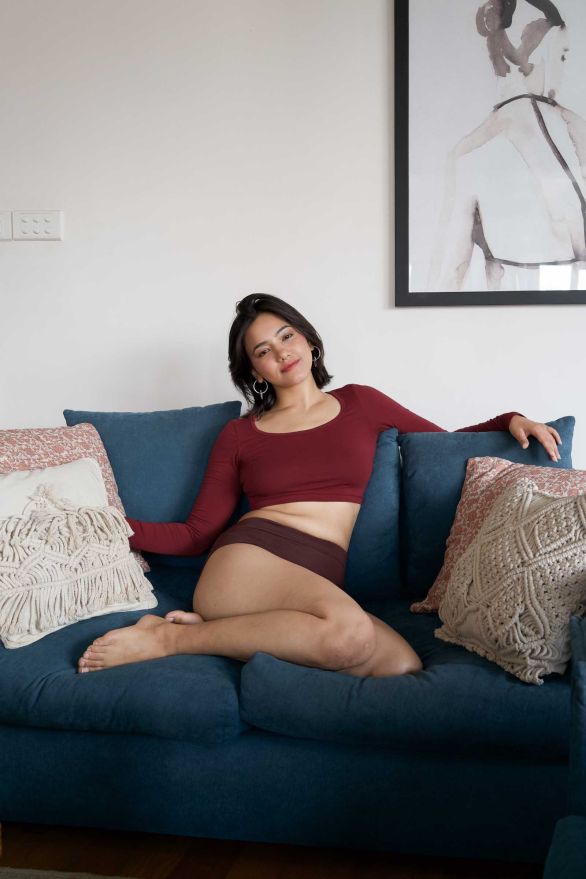 Crop-top manches longues Joya Henné