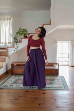 Pantalon Booh Aubergine