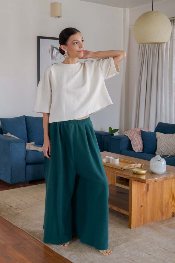 Pantalon Booh Emerald côtelé