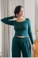 Pantalon Agathe Emerald