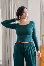 Pantalon Agathe Emerald