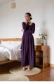 Pantalon Booh 7/8 Aubergine