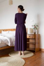Pantalon Booh 7/8 Aubergine