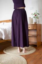 Pantalon Booh 7/8 Aubergine