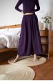 Pantalon Booh 7/8 Aubergine