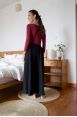 Pantalon Booh 7/8 Noir côtelé
