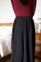 Pantalon Booh 7/8 Noir côtelé