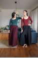 Pantalon Booh 7/8 Noir côtelé