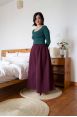 Pantalon Booh 7/8 Burgundy côtelé