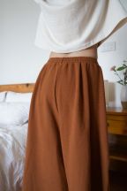 Pantalon Booh 7/8 Okre côtelé