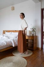 Pantalon Booh 7/8 Okre côtelé