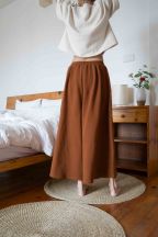 Pantalon Booh 7/8 Okre côtelé