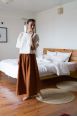 Pantalon Booh 7/8 Okre côtelé
