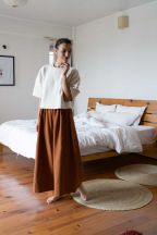 Pantalon Booh 7/8 Okre côtelé