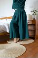 Pantalon Booh 7/8 Emerald côtelé