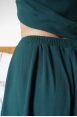 Pantalon Booh 7/8 Emerald côtelé
