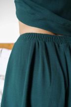 Pantalon Booh 7/8 Emerald côtelé