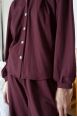 Chemise manches longues Andrea Burgundy