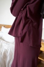 Chemise manches longues Andrea Burgundy