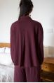 Chemise manches longues Andrea Burgundy